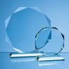 Branded Promotional JADE GLASS FACETED OCTAGON AWARD Award From Concept Incentives.