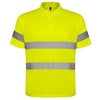 Branded Promotional HIGH VISIBILITY SHORT SLEEVE POLO SHIRT with Three Buttons Placket Polo Shirt From Concept Incentives.