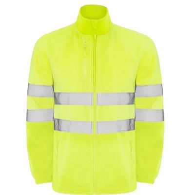 Branded Promotional HIGH VISIBILITY FLEECE JACKET Jacket From Concept Incentives.