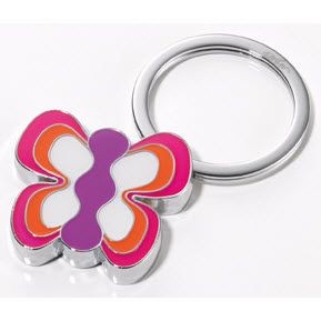 Branded Promotional BUTTERFLY DRIFTMETAL KEYRING Keyring From Concept Incentives.