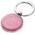 Branded Promotional ROUND BILLOW METAL KEYRING in Pink Keyring From Concept Incentives.