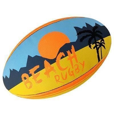 Branded Promotional BEACH RUGBY BALL Rugby Ball From Concept Incentives.