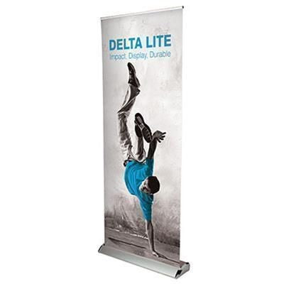 Branded Promotional DELTA LITE PULL UP BANNER DELUXE BLOCKOUT Banner From Concept Incentives.