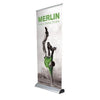 Branded Promotional MERLIN INTERCHANGEABLE ROLLER BANNER BLOCKOUT Banner From Concept Incentives.