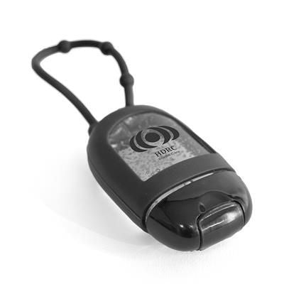 Branded Promotional WINSTER SANITISER in Black Sanitiser From Concept Incentives.
