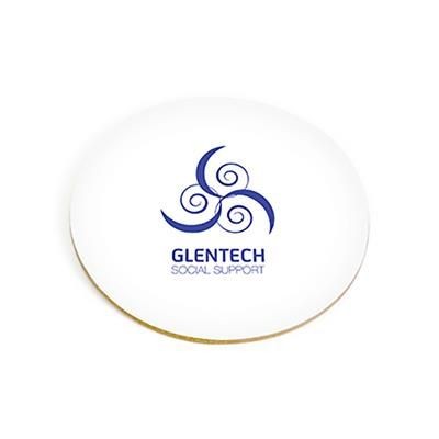 Branded Promotional ROUND CORK COASTER Coaster From Concept Incentives.