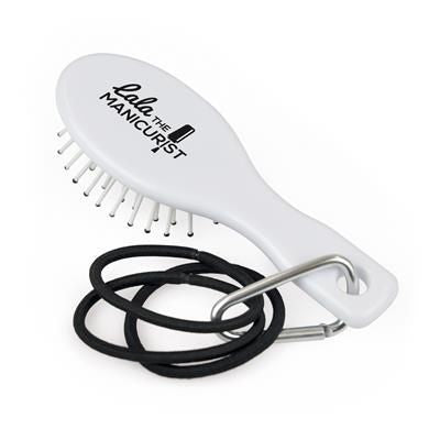 Branded Promotional ELOISE MINIATURE HAIRBRUSH Hair Brush From Concept Incentives.