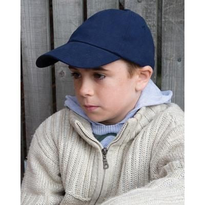 Branded Promotional RESULT CHILDRENS LOW PROFILE HEAVY BRUSHED COTTON BASEBALL CAP Baseball Cap From Concept Incentives.