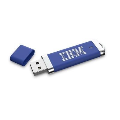 Branded Promotional STYLISH RUBBER USB with Silver Chrome Trim Memory Stick USB From Concept Incentives.