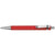 Branded Promotional RODEO FROST BALL PEN in Frosted Red with Silver Trim Pen From Concept Incentives.