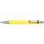 Branded Promotional RODEO FROST BALL PEN in Frosted Yellow with Silver Trim Pen From Concept Incentives.