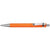 Branded Promotional RODEO FROST BALL PEN in Frosted Orange with Silver Trim Pen From Concept Incentives.