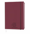 Branded Promotional SMOOTHGRAIN QUARTO CASEBOUND NOTE BOOK in Burgundy Jotter From Concept Incentives.