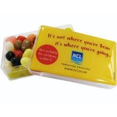 Branded Promotional LARGE RECTANGULAR CRYSTAL BOX Sweets From Concept Incentives.