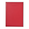 Branded Promotional SMOOTHGRAIN A5 DAY TO PAGE DESK DIARY in Red from Concept Incentives
