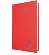 Branded Promotional SMOOTHGRAIN POCKET WEEK TO VIEW DIARY in Red from Concept Incentives