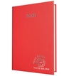Branded Promotional SMOOTHGRAIN QUARTO WEEK TO VIEW DESK DIARY Diary in Red From Concept Incentives.