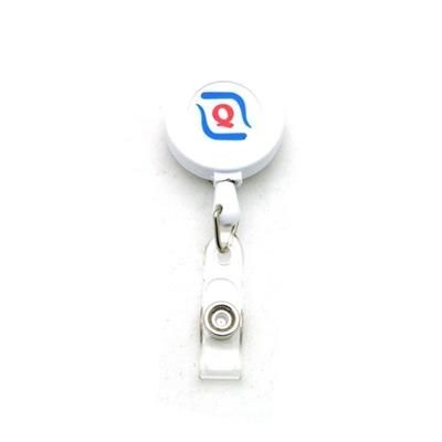 Branded Promotional AIR IMPORTED PAD PRINTED COLOUR BADGE REEL Pull Reel Pass Holder From Concept Incentives.