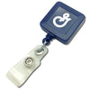 Branded Promotional PAD PRINTED SQUARE PLASTIC BADGE REEL Pull Reel Pass Holder From Concept Incentives.