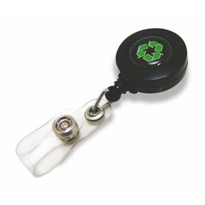 Branded Promotional RECYCLED BADGE REEL Pull Reel Pass Holder From Concept Incentives.