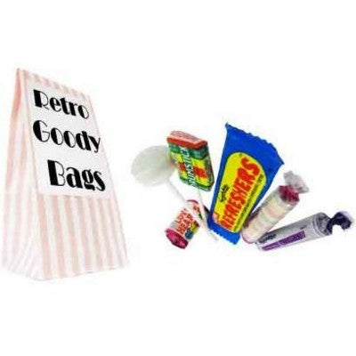Branded Promotional RETRO GOODY BAG - Pick and Mix style paper bag containing a selection of Retro Sweets Sweets From Concept Incentives.