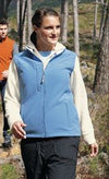 Branded Promotional REGATTA LADIES FLUX SOFT SHELL BODYWARMER Bodywarmer Gilet Jacket From Concept Incentives.