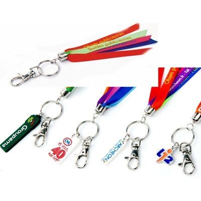 Branded Promotional RIBBON KEYRING CHAIN Keyring From Concept Incentives.