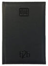 Branded Promotional RIO A5 PAGADAY DESK DIARY in Black from Concept Incentives