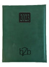 Branded Promotional RIO MANAGEMENT DESK DIARY in Green from Concept Incentives