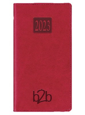 Branded Promotional RIO WEEK TO VIEW PORTRAIT POCKET DIARY in Red from Concept Incentives