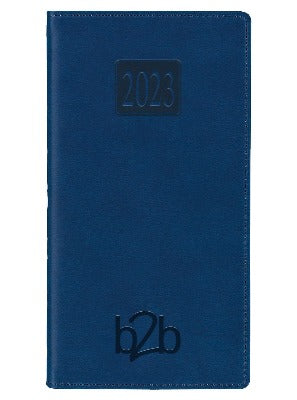Branded Promotional SPIRAL RIO POCKET WEEK TO VIEW PORTRAIT POCKET DIARY in Blue from Concept Incentives.