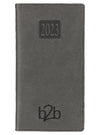Branded Promotional RIO WEEK TO VIEW PORTRAIT POCKET DIARY in Grey from Concept Incentives