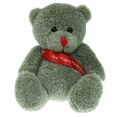 Branded Promotional 15CM RED NOSE BEAR with Sash Soft Toy From Concept Incentives.