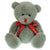 Branded Promotional 20CM RED NOSE BEAR with Bow Soft Toy From Concept Incentives.