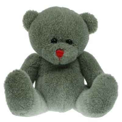 Branded Promotional 20CM PLAIN RED NOSE BEAR Soft Toy From Concept Incentives.