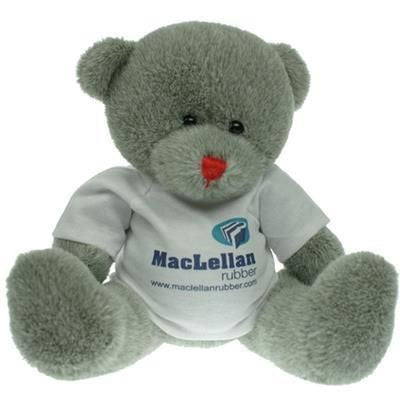 Branded Promotional 20CM RED NOSE BEAR with Tee Shirt Soft Toy From Concept Incentives.