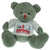 Branded Promotional 25CM RED NOSE BEAR with Tee Shirt Soft Toy From Concept Incentives.