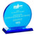 Branded Promotional MEDIUM BLUE TROPHY AWARD CIRCLE Award From Concept Incentives.