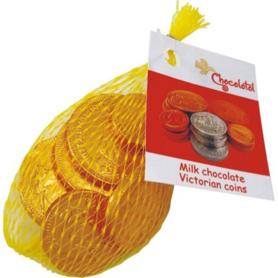 Branded Promotional CHOCOLATE COIN NET Chocolate From Concept Incentives.