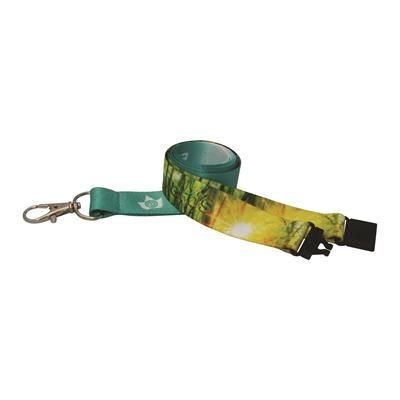 Branded Promotional 10MM RECYCLED PET DYE SUB PRINTED LANYARD Lanyard From Concept Incentives.
