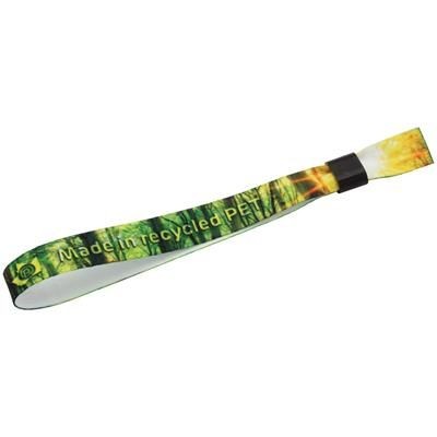 Branded Promotional RECYCLED PET DYE SUBLIMATED EVENT WRIST BAND Wrist Band From Concept Incentives.