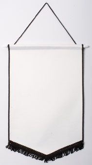 Branded Promotional SATIN PENNANT CHEVRON Pennant From Concept Incentives.