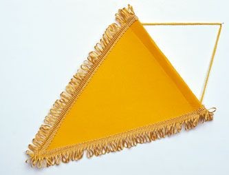 Branded Promotional PENNANT TRIANGULAR Pennant From Concept Incentives.