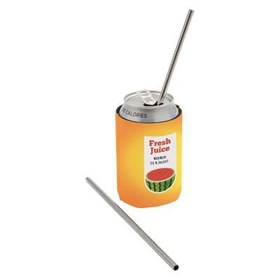 Branded Promotional STRAIGHT METAL STRAW Drinking Straw From Concept Incentives.
