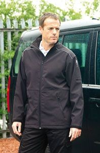 Branded Promotional RTY SOFT SHELL WORKWEAR JACKET Jacket From Concept Incentives.