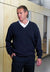 Branded Promotional RTY WOOL & ACRYLIC V NECK JUMPER Jumper From Concept Incentives.