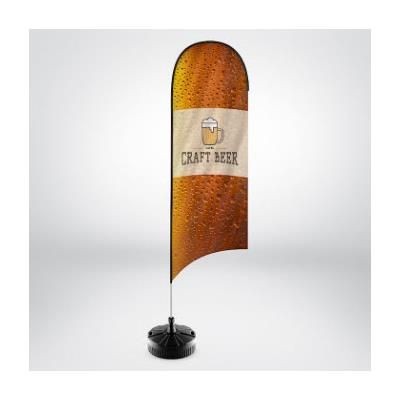 Branded Promotional RHINO TEAR DROP FLAG POLE KIT with Printed Flag & Cross Base Feather Flag From Concept Incentives.