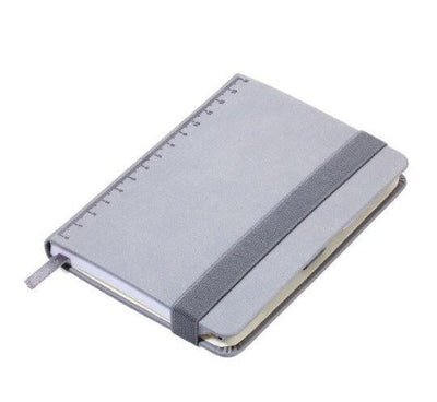 Branded Promotional TROIKA SLIM PAD NOTE PAD DIN A6 in Silver Jotter From Concept Incentives.