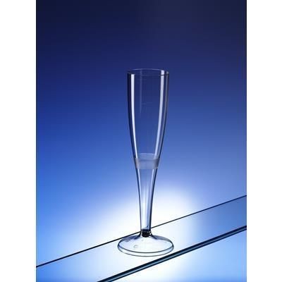 Branded Promotional RECYCLABLE PLASTIC CHAMPAGNE GLASS Champagne Flute From Concept Incentives.