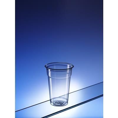 Branded Promotional RECYCLED PLASTIC HALF PINT GLASS Beer Glass From Concept Incentives.